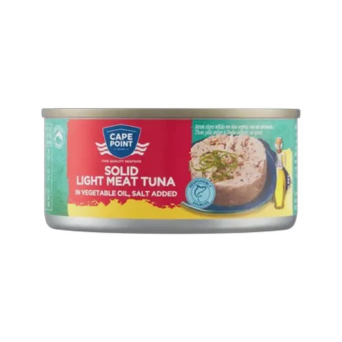 cape point solid light meat tuna in vegetable oil 170g