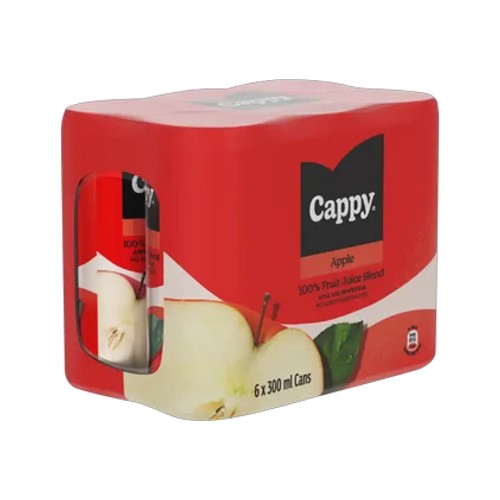 cappy 100 still apple fruit juice blend cans 6 x 330ml