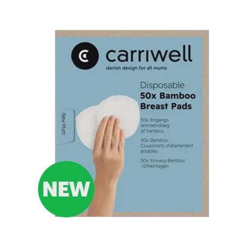 carriwell disposable bamboo breast pads 50-pack