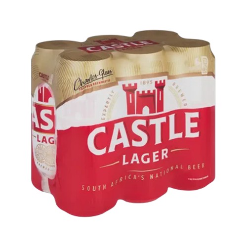 Castle Lager Beer Cans 6 x 500ml