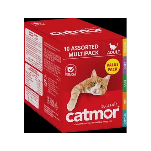 Catmor Multi-Pack Assorted Adult Wet Cat Food 10 x 70g