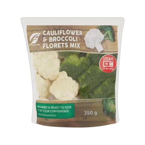 cauliflower & broccoli florets mix 350g