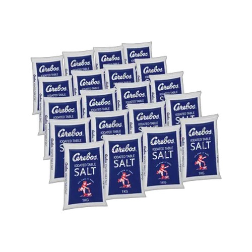 cerebos iodated table salt 20 x 1kg