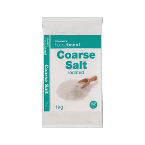 checkers housebrand iodated coarse salt 1kg