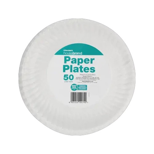 checkers housebrand paper plates 50 pack