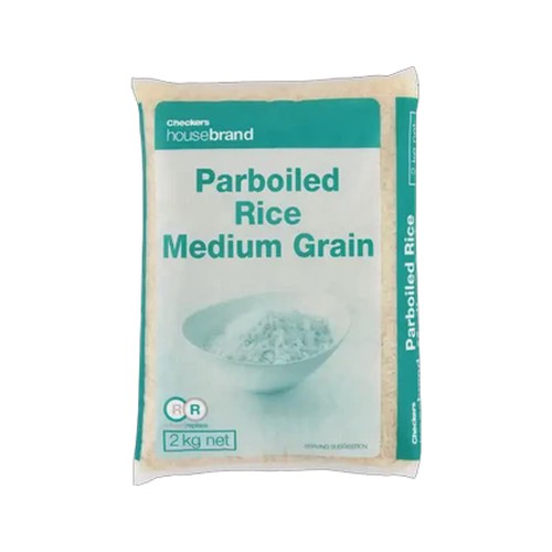 Checkers Housebrand Parboiled White Rice 2kg