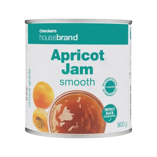 checkers housebrand smooth apricot jam 900g