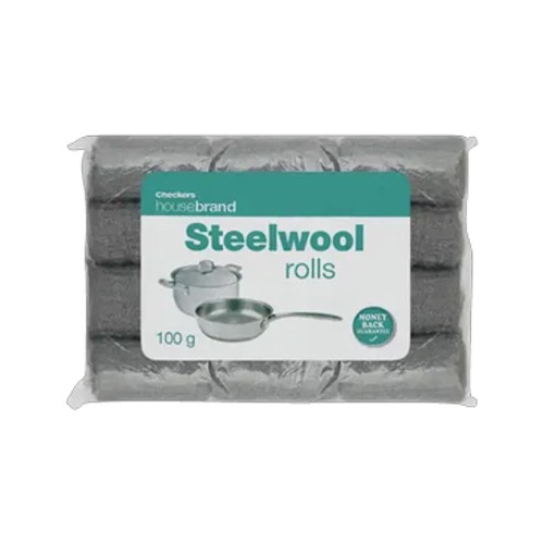 checkers housebrand steel wool rolls 100g