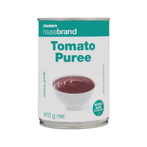 checkers housebrand tomato puree 410g