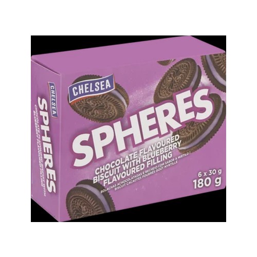 Chelsea Spheres Chocolate Biscuits With Blueberry Filling 180g