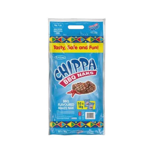 Chippa Bbq Flavoured Maize Naks 50 x 18g
