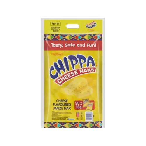 Chippa Cheese Flavoured Maize Naks 50 x 18g