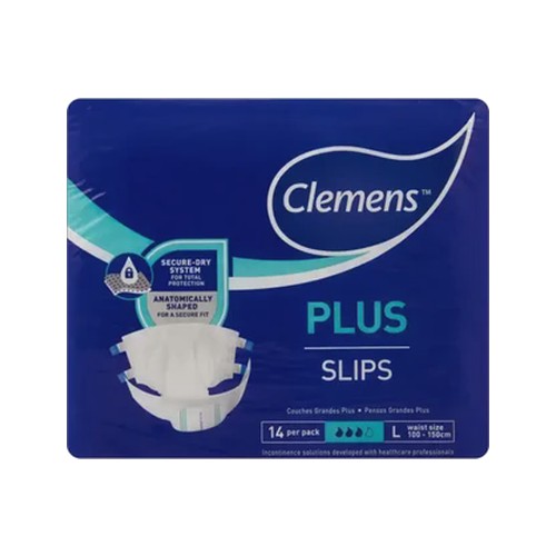clemens plus large slips 14 pack