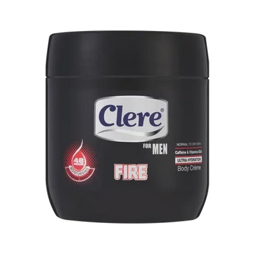 clere for men fire body creme 450ml