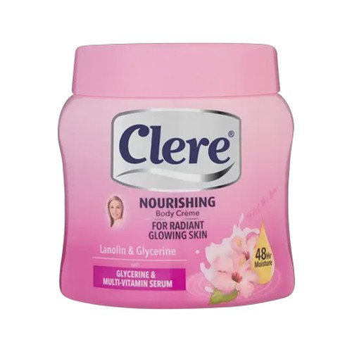 clere nourishing lanolin & glycerine body creme 500ml