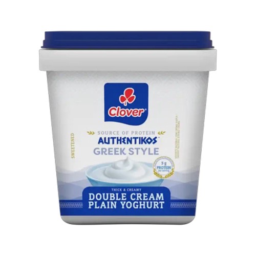 Clover Authentikos Plain Greek Style Double Cream Yoghurt 750g