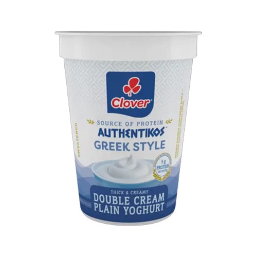 Clover Authentikos Plain Greek Style Double Cream Yoghurt 150g