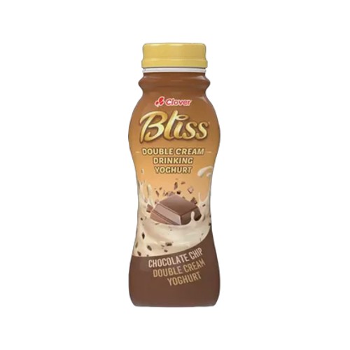 Clover Bliss Chocolate Chip Double Cream Drinking Yoghurt 250g