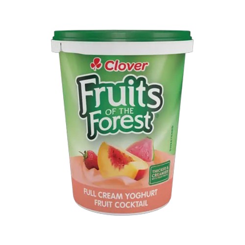 clover fruits of the forest fruit cocktail full cream yoghurt 500g