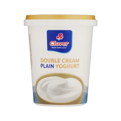 clover plain double cream yoghurt 500g