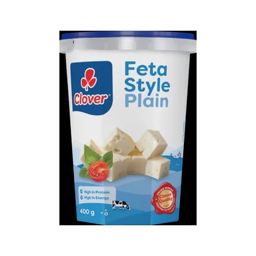 clover plain feta style cheese 400g