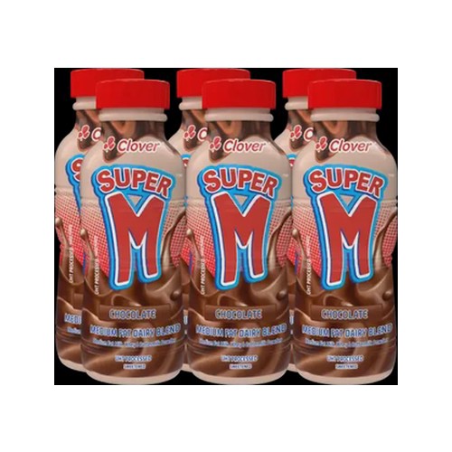 clover super m chocolate medium fat dairy blend 6 x 300ml