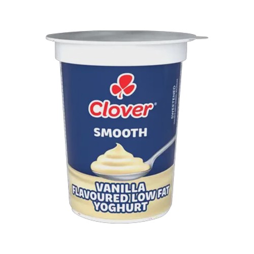 Clover Vanilla Flavoured Smooth Low Fat Yoghurt 150g