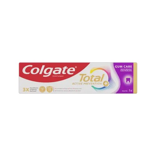 colgate total active prevention gum care fluoride toothpaste 75ml