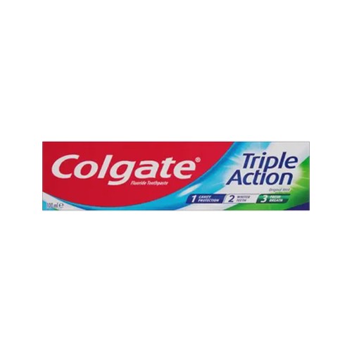 colgate triple action original mint fluoride toothpaste 100ml
