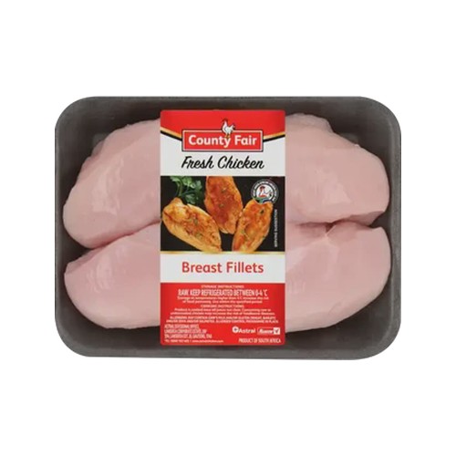 county fair fresh chicken breasts fillets 700g - 800g