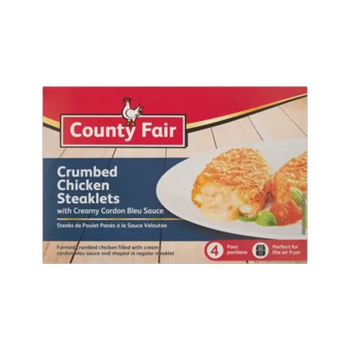 County Fair Frozen Chicken Steaklet with Cordon Bleu Sauce 400g