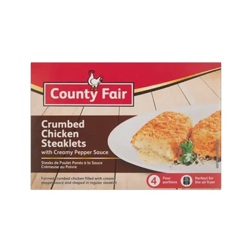 county fair frozen chicken steaklet with pepper sauce 400g