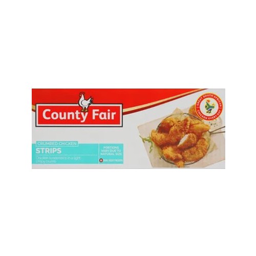 County Fair Frozen Crumbed Chicken Strips 2.4kg