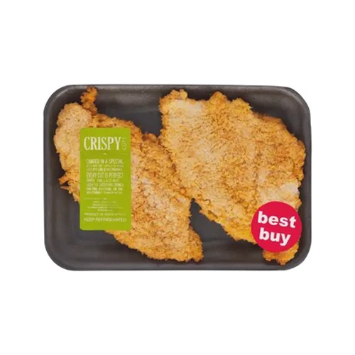 crispy cuts crumbed chicken schnitzel 300g - 500g