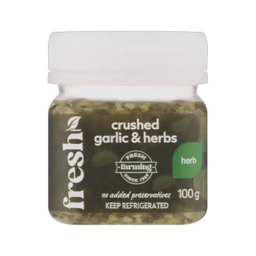 crushed garlic & herbs 100g