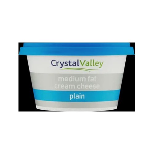 Crystal Valley Plain Medium Fat Cream Cheese 175g