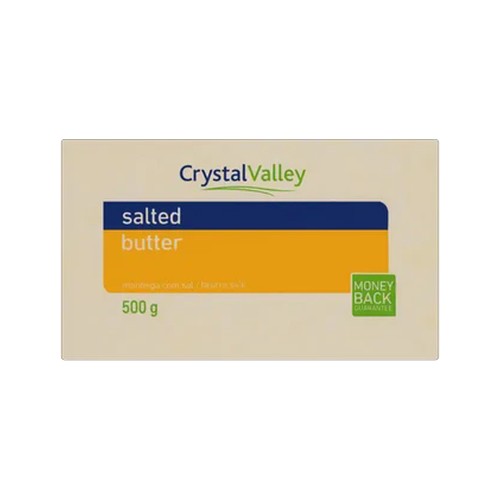 Crystal Valley Salted Butter Brick 500g