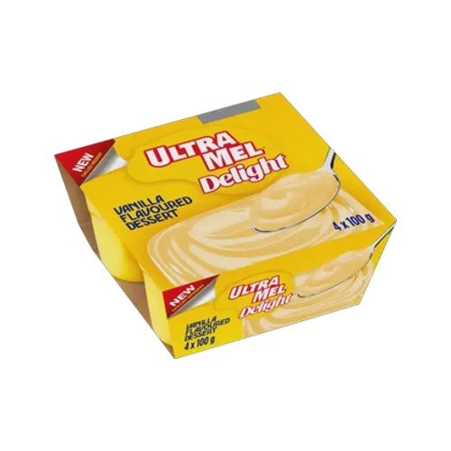 Danone Ultra Mel Vanilla Flavoured Delight Dessert 4 x 100g