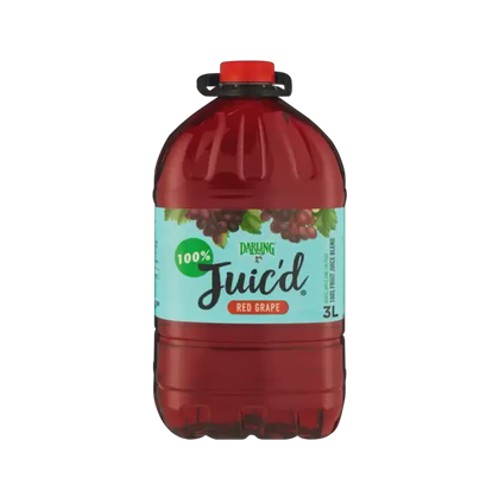 darling juicd red grape 100 fruit juice blend 3l