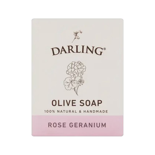 Darling Olives Rose Geranium Olive Soap Bar 100g