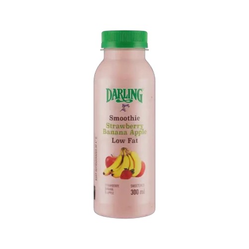 darling strawberry banana & apple low fat smoothie 300ml