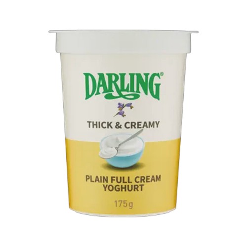 Darling Thick & Creamy Plain Full Cream Yoghurt 175g