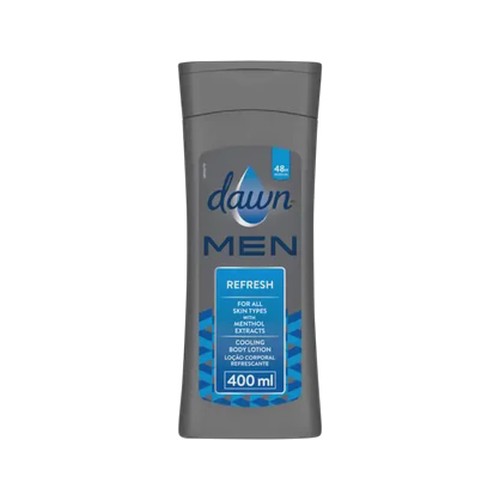 dawn men refresh body lotion 400ml