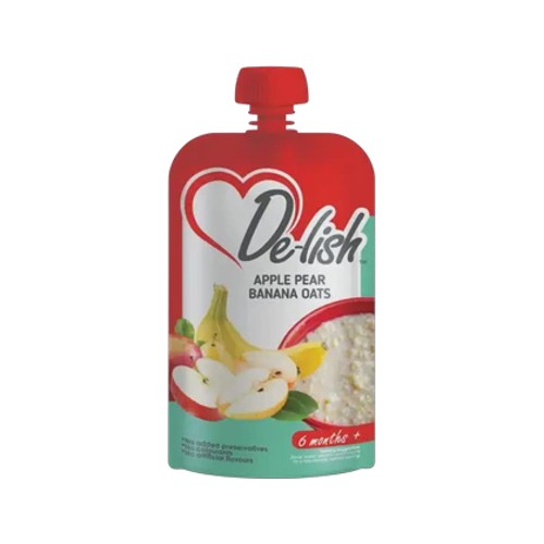 de-lish apple pear & banana oats 110ml
