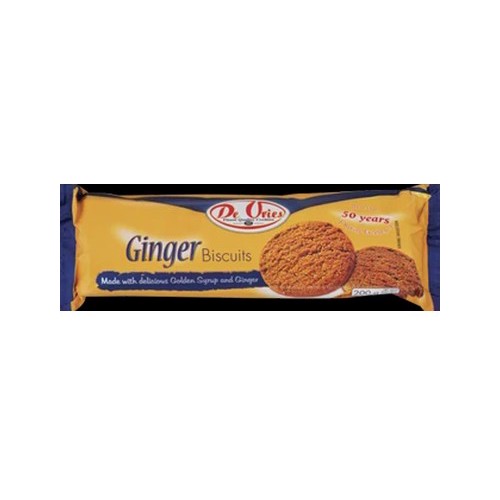 De Vries Ginger Biscuits 200g