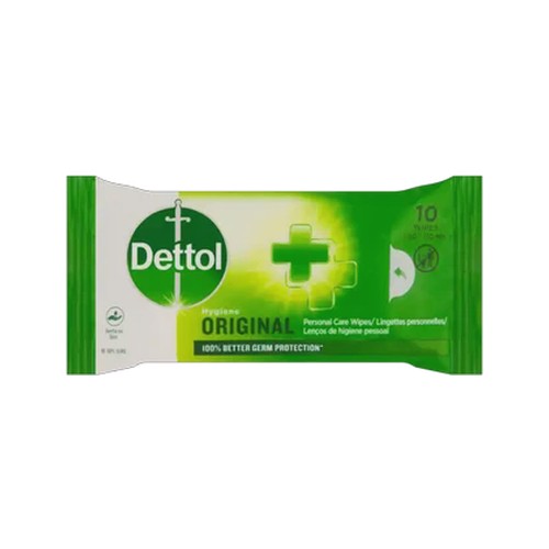 dettol original personal care wipes 10 pack