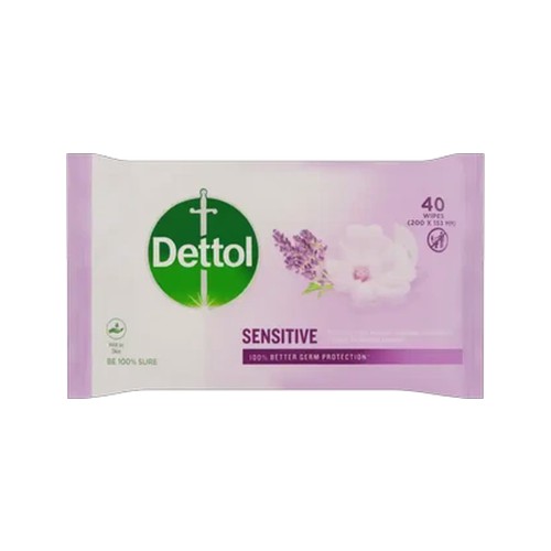 dettol sensitive wet wipes 40 pack