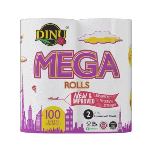 Dinu Mega Household Towel Roll 2-pack