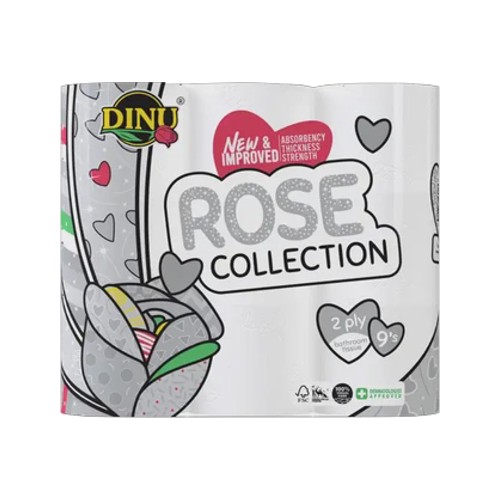 Dinu Rose Collection 2-ply Bathroom Tissue Roll 9-pack
