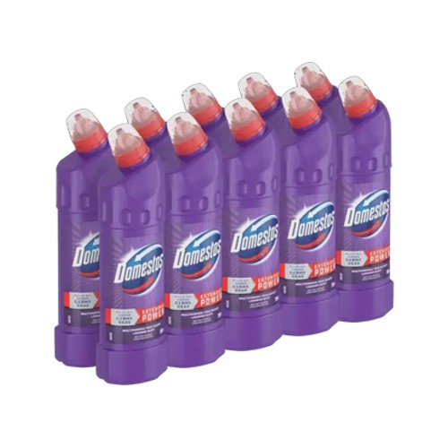 domestos lavender blast multipurpose thick bleach 10 x 750ml
